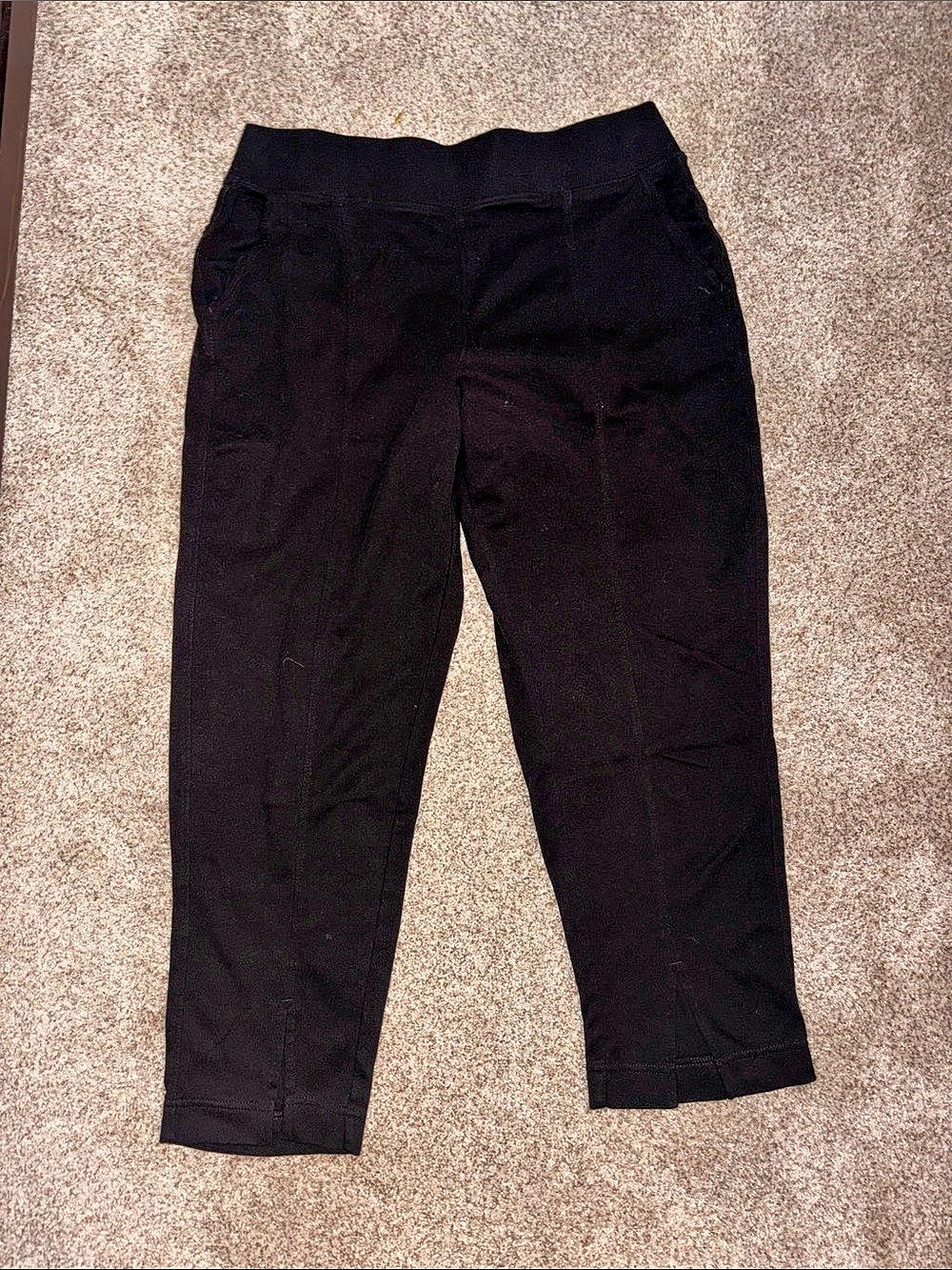 Pact Organic Airplane Tapered Leg Pant Black Organic Cotton Size Large Like New